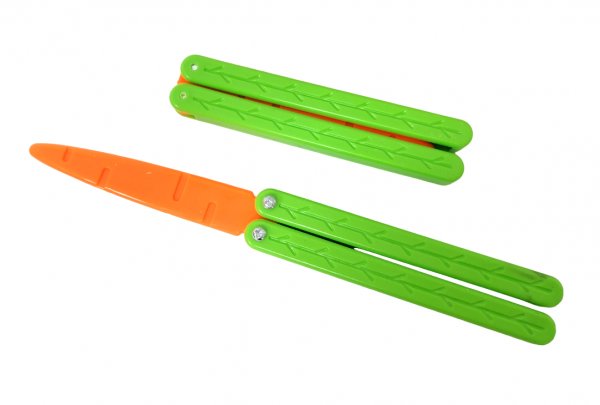X Нож бабочка пластик (Морковка) CPL-25