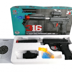 X Пистолет пневматика с прицелом в коробке 316